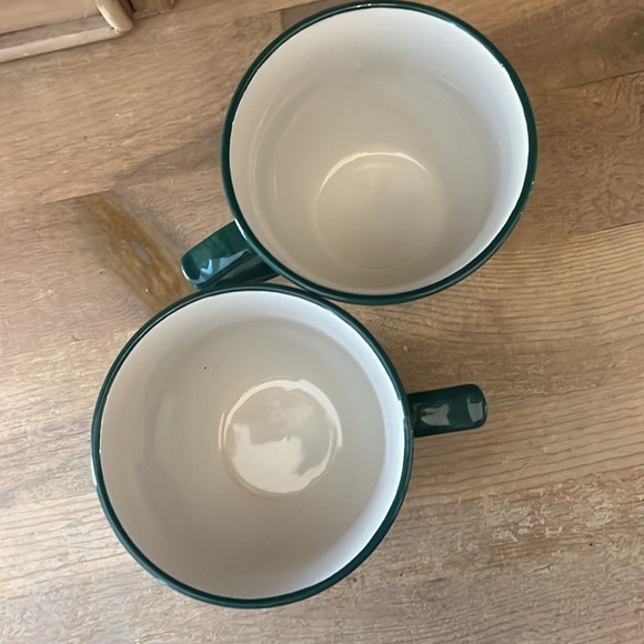 The Pioneer Woman Set of 2 Coffee Mugs Green Polka Dots Tea NWT - Picture 4 of 6